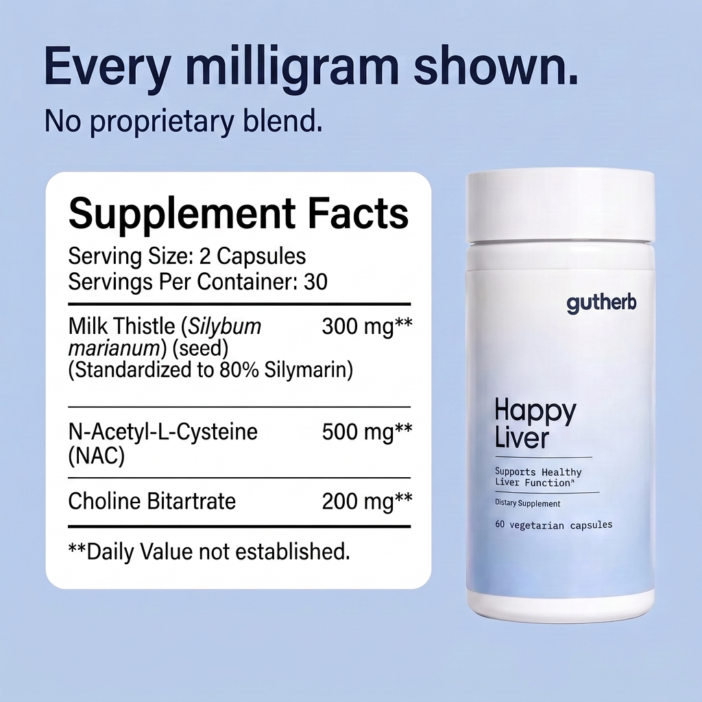 Happy Liver Wellness Support Capsules
