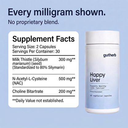 Happy Liver Wellness Support Capsules